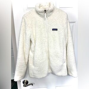 Patagonia Women’s Size Medium White Fleece Jacket- Like New Condition